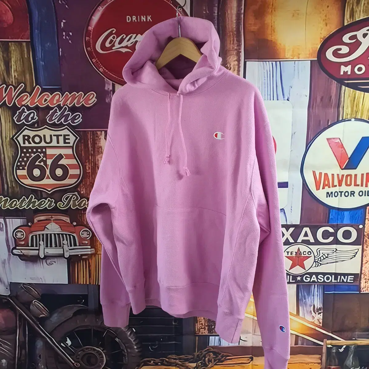 vintage champion Reverse weave pink 후드